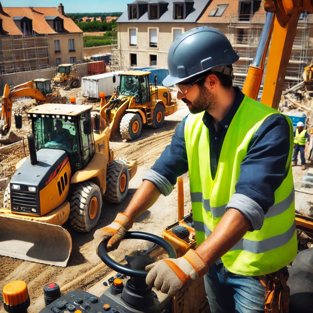 conducteur d'engins de chantier