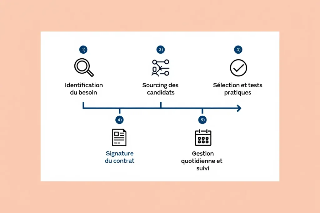 Processus d'intérim hôtellerie en 5 étapes